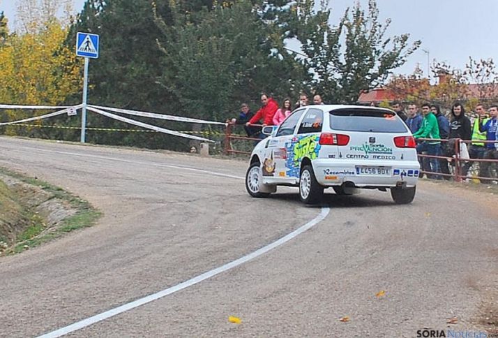 Agustín Álvaro, este domingo en plena acción. / SN
