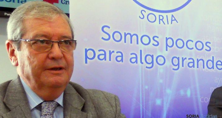 Crespo, presidente del Banco en Soria./SN