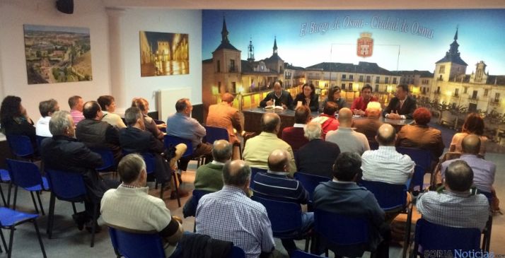 Reunión de alcaldes del PP en El Burgo de Osma.
