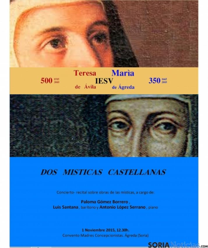 Sor María y Santa Teresa, unidas en Ágreda.