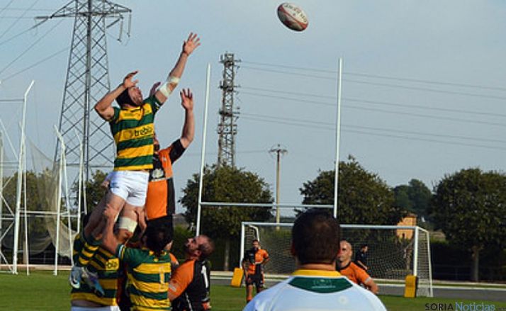 Un encuentro de rugby del club soriano.