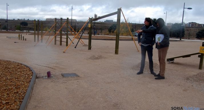 El alcalde en las obras de Los Royales./Ayto.