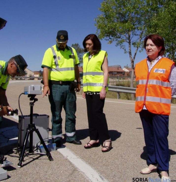 María José Heredia, Francisca Delgada y el capitán Alfonso Sanz