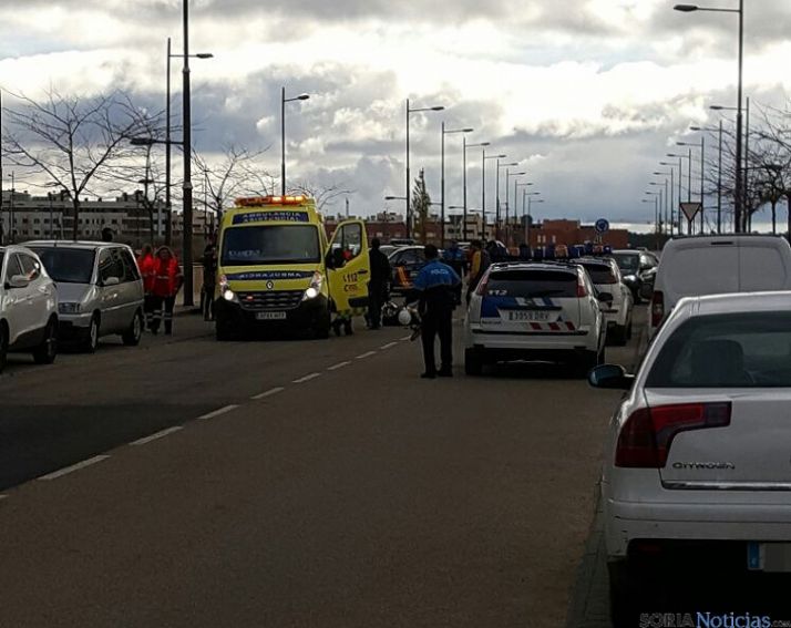 El operativo tras el accidente./SN