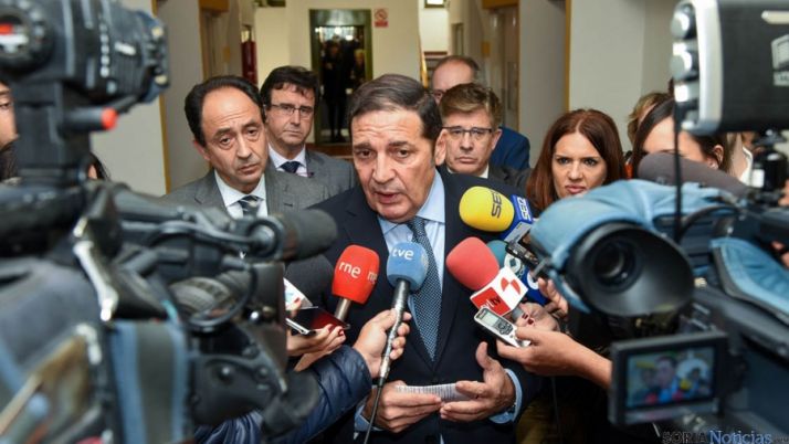 El consejero este miércoles en Soria. / SN