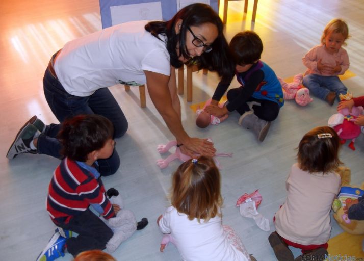 Niños de la escuela infantil de Camaretas.