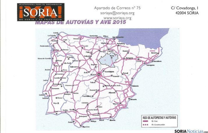 Uno de los mapas remitidos.