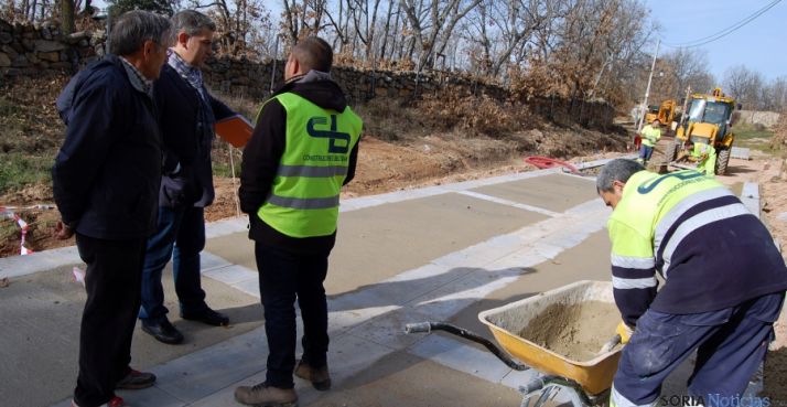 El concejal Javier Antón, en las obras este viernes. / Ayto.