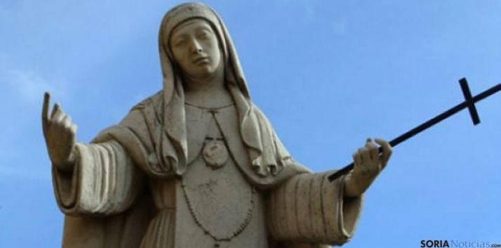 Imagen de Sor María en el monasterio que fundó en Ágreda. / SN 