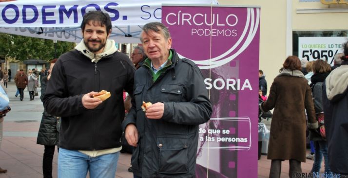 Jorge Ramiro, (izda.) y Carmelo Romero este domingo en Soria./SN