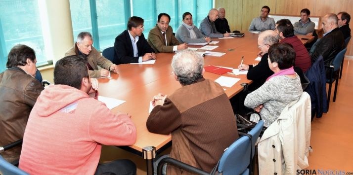 La reunión este jueves en Ólvega. / Jta.