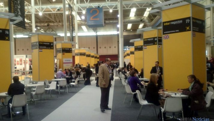 Imagen de uno de los pabellos de Intur este jueves. / SN