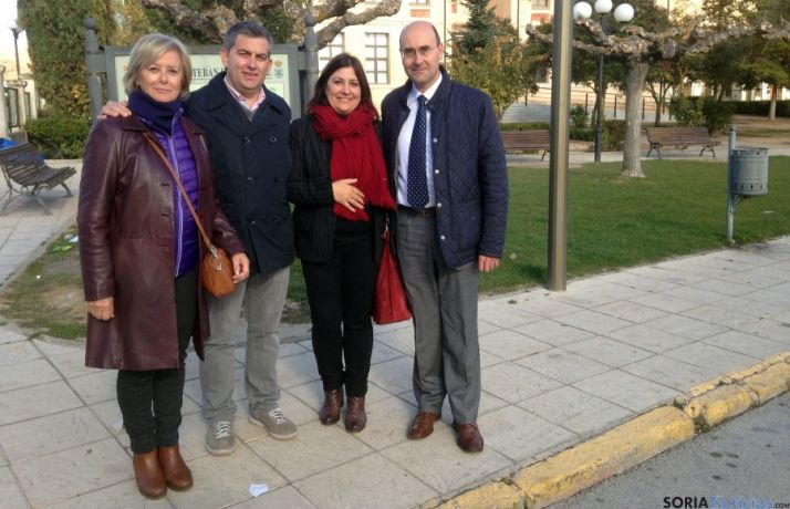 Alonso (dcha.), Aguilera, Antón e Irigoyen.