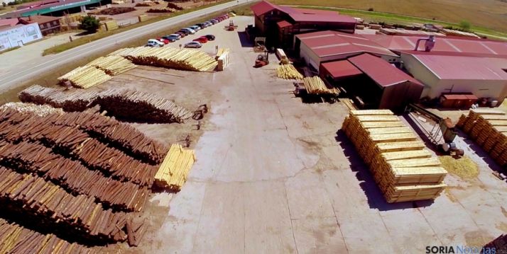 La planta de Amatex en Cabrejas del Pinar. 