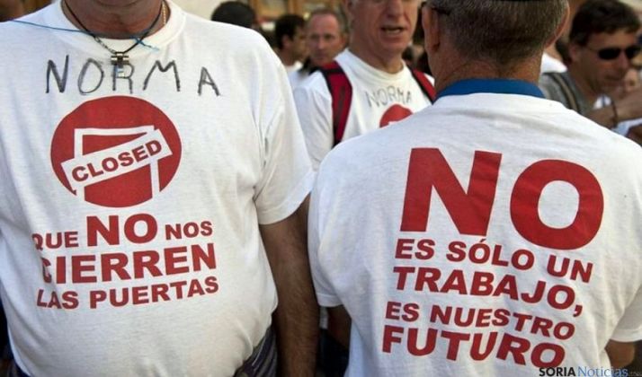 Camisetas reivindicativas durante las movilizaciones de los trabajadores.