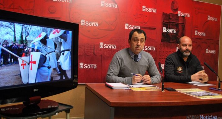 Javier Muñoz (izda.) y Rubén Marrón este jueves. / SN