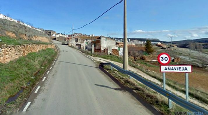 La SO-P-1113 a la entrada de Añavieja. / GM