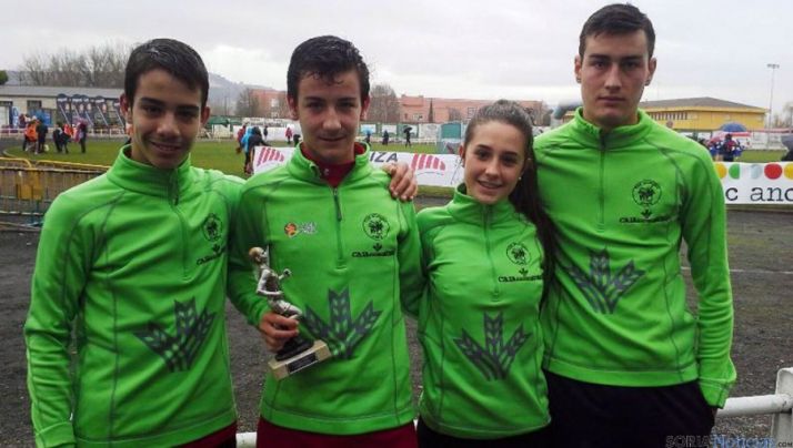 Los sorianos del CR en la localidad palentina.