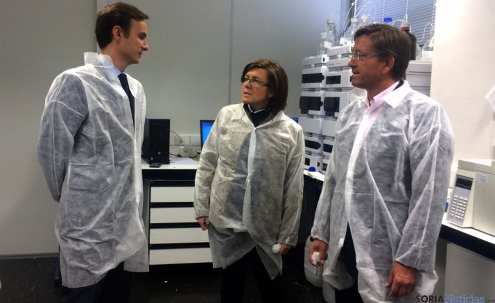 Martínez (dcha.) y Angulo este viernes en Cyndea.