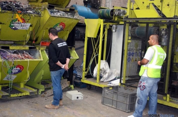 Parte del material incautado a la banda. /EPCyL