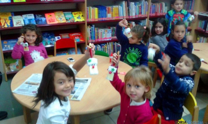 Niños de Golmayo en las actividades navideñas.