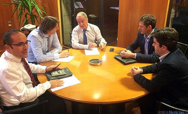 La reunión de los dirigentes sorianos en tierras oscenses. / Ayto.