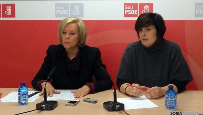 María Irigoyen y Ana Alegre, del PSOE. 
