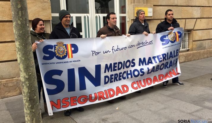 Miembros el SUP ante la Subdelegación./SN