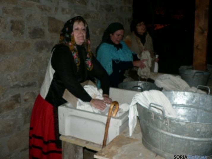 Lavanderas, en el belén viviente
