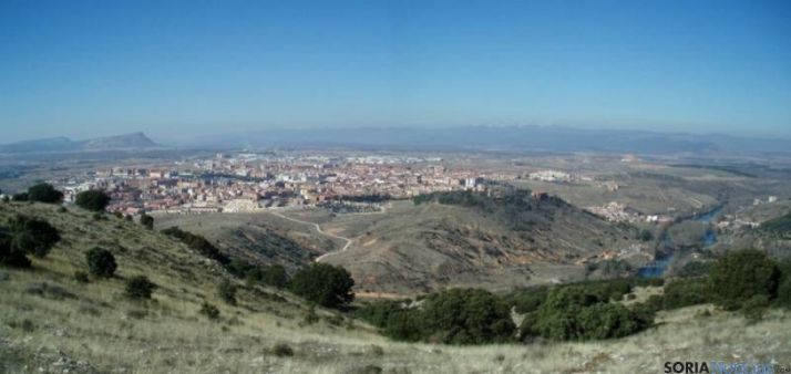 Soria, desde el monte Santa Ana.