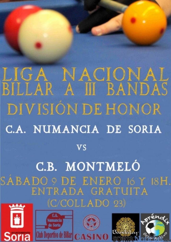 Comienza la liga par el billar soriano.