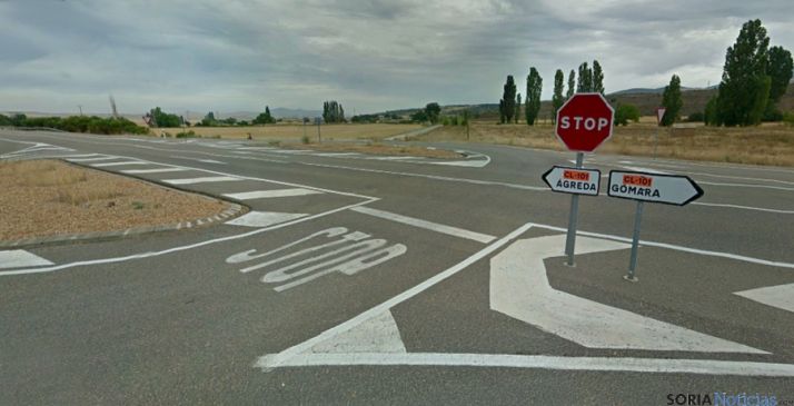 Imagen de la C-101 en Ólvega, carretera de titularidad regional./GM
