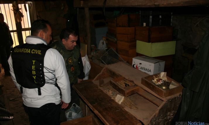 El mueble con los cartuchos. / Subdelg