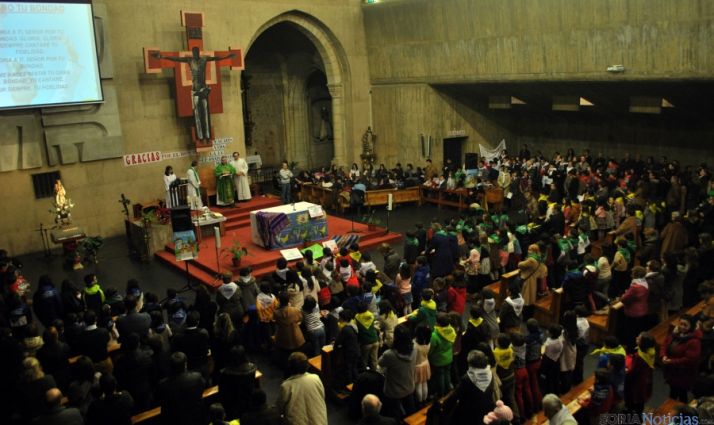 Una imagen del templo este domingo. / SN