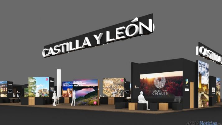 Recreación de uno de los stands de la Junta para esta edición de Fitur. / Jta. 