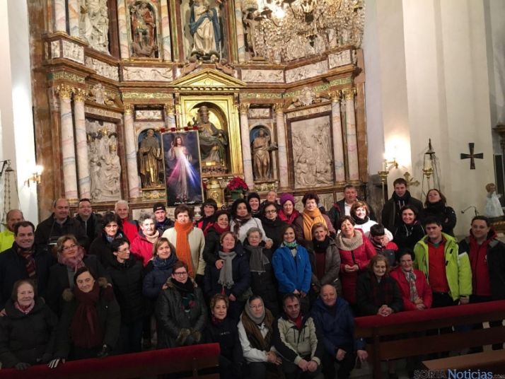 Los peregrinos en la etapa./DOS