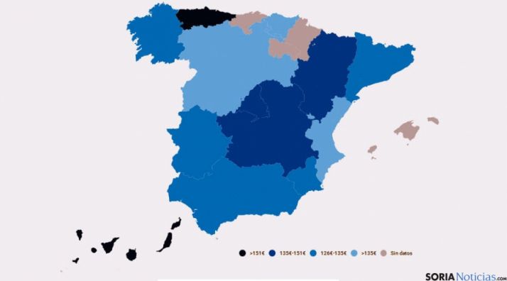 El mapa de las rebajas para esta temporada. / Ofertia.com