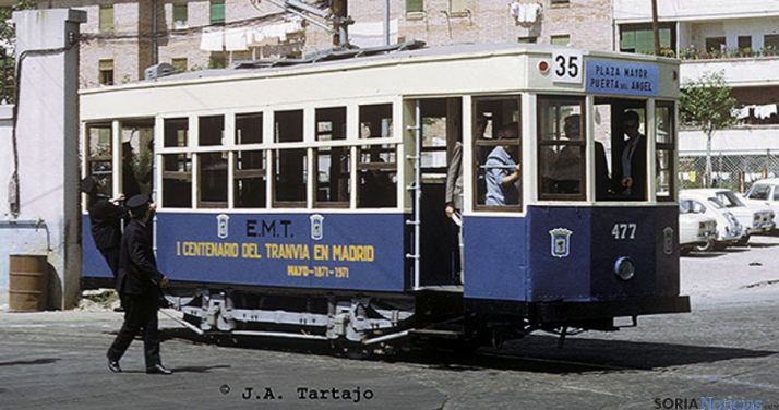 Un tranvía de los años 60 del pasado siglo./JAT