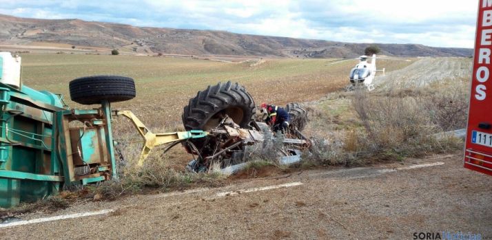 El vehículo siniestrado. / Subdelg.
