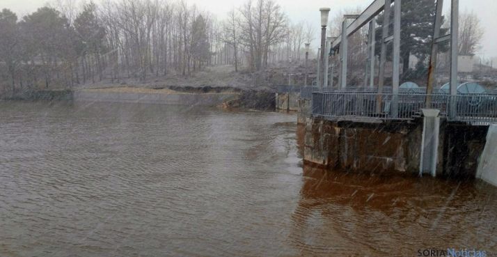 Imagen del pantano este domingo./SN