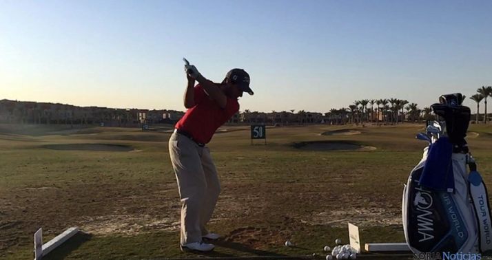 El golfista en el torneo egipcio.