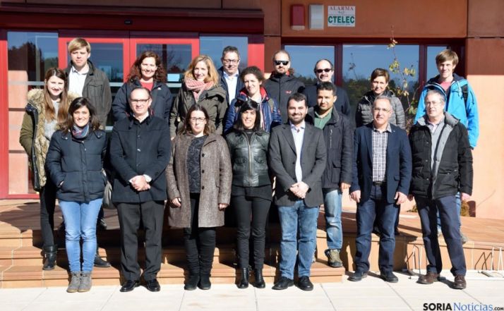 Técnicos del proyecto en Lubia.