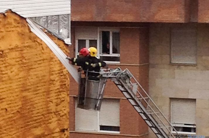 Actuación de los bomberos.