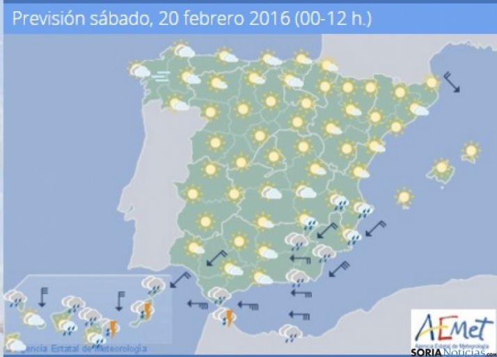 Sin nubes y con temperaturas diurnas en ascenso hasta los 12 grados este sábado