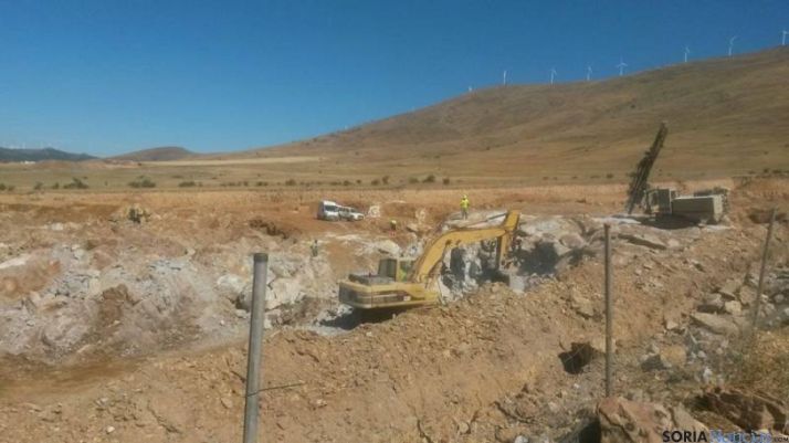 Trabajos autorizados en la mina de Borobia.