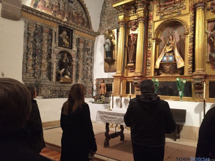 Ólvega recrea el incendio de su castillo