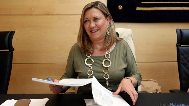 Pilar del Olmo, consejera de Hacienda.