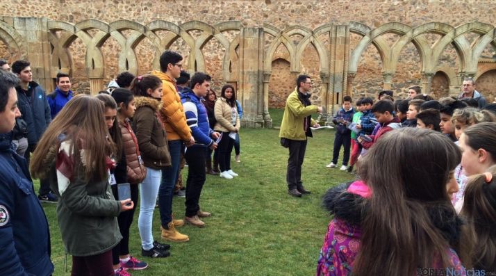 Los alumnos durante la jornada.