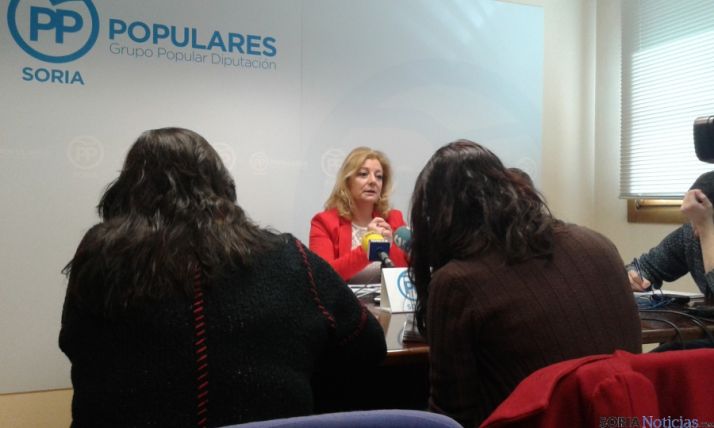 Ascensión Pérez, hoy en la rueda de prensa.