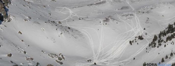 Recorridos de las motos de nieve en Urbión.